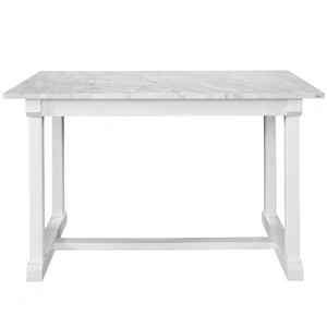 Universal Furniture Elena Counter Marble Table, Picket Fence