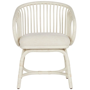 Universal Furniture Aruba Fabric/Rattan Chair, Nomad Snow