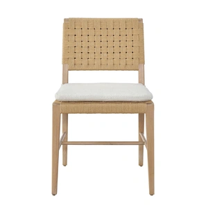Universal Furniture Nomad Fabric/Wood Side Chair, Canberra Ivory (Set of 2)