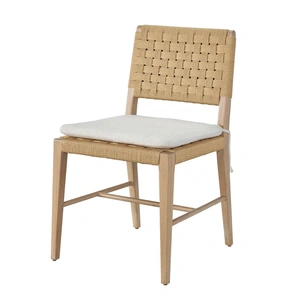 Universal Furniture Nomad Fabric/Wood Side Chair, Canberra Ivory (Set of 2)