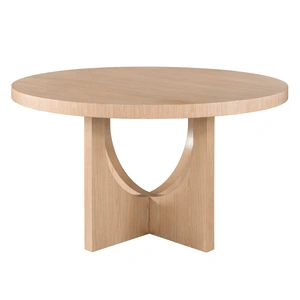 Universal Furniture Callon Wood Round Dining Table, White Oak