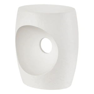 Universal Furniture Canyo Oval Textured Accent Table, White