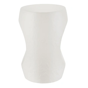 Universal Furniture Canyo Oval Textured Accent Table, White