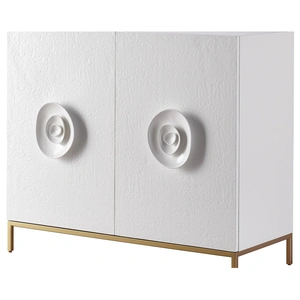 Universal Furniture Fleur Hall Chest w/2 Doors, Milky Mushroom