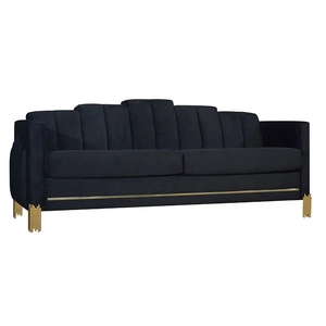New Classic Furniture SM Empire Velvet Sofa w/Light, Black