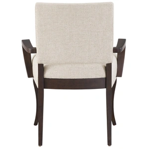 Universal Furniture Arcata Fabric/Wood Arm Chair, Crossover Sand White (Set of 2)