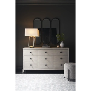 Universal Furniture Coalesce Fabric Poof, Lavani Frost