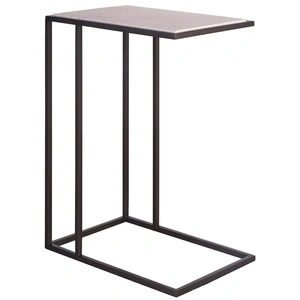 Universal Furniture Boer Stone/Metal End Table, Rolling Fog