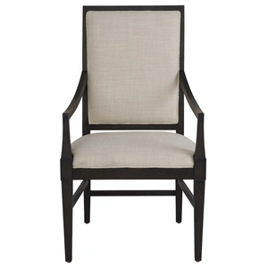 Universal Furniture Coalesce Fabric/Wood Upholstered Arm Chair, Asbury Oyster (Set of 2)