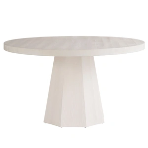 Universal Furniture Mackinaw Wood Round Dining Room Set, White Sand