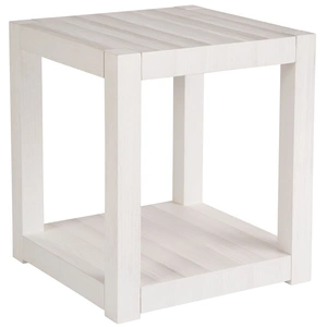 Universal Furniture Hermosa Wood Square End Table, White Sand