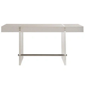 Universal Furniture Cabo Wood/Acrylic Writing Desk w/Drawer, White Sand