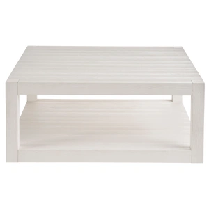 Universal Furniture Hermosa Wood Sqaure Coffee Table, White Sand