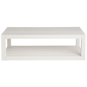 Universal Furniture Hermosa Wood Rectangular Coffee Table, White Sand