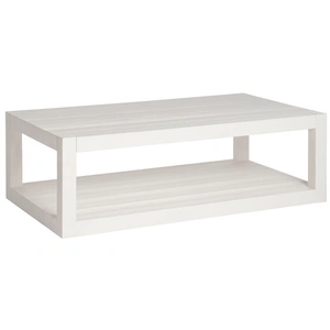 Universal Furniture Hermosa Wood Rectangular Coffee Table, White Sand