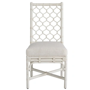 Universal Furniture Marco Fabric/Rattan Side Chair, Nomad Snow (Set of 2)
