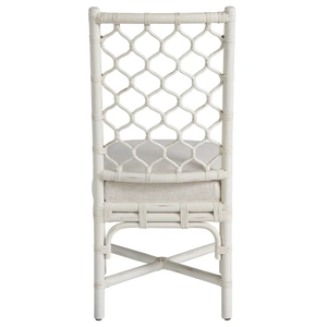 Universal Furniture Marco Fabric/Rattan Side Chair, Nomad Snow (Set of 2)