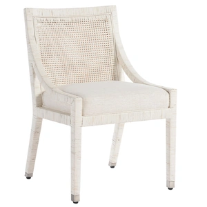 Universal Furniture Longboat Fabric/Wood Dining Chair, Nomad Snow