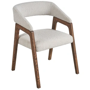 Universal Furniture Barrel Back Fabric/Wood Dining Chair, Oris Snow (Set of 2)