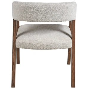 Universal Furniture Barrel Back Fabric/Wood Dining Chair, Oris Snow (Set of 2)