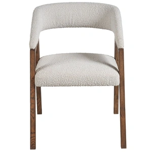 Universal Furniture Barrel Back Fabric/Wood Dining Chair, Oris Snow (Set of 2)