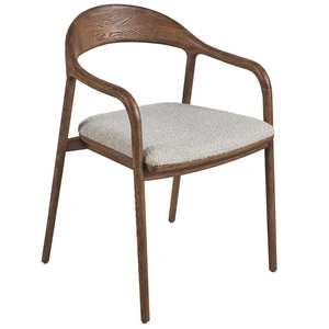 Universal Furniture Echo Fabric/Wood Dining Arm Chair, Medina Pebble