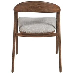 Universal Furniture Echo Fabric/Wood Dining Arm Chair, Medina Pebble