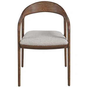 Universal Furniture Echo Fabric/Wood Dining Arm Chair, Medina Pebble