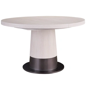 Universal Furniture Solara Wood/Metal Dining Table, White Oak