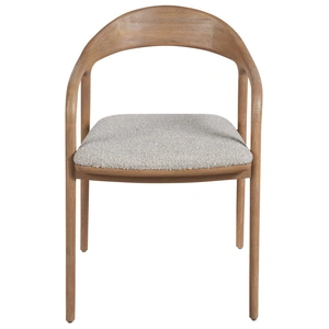 Universal Furniture Echo Fabric/Wood Dining Arm Chair, Medina Pebble