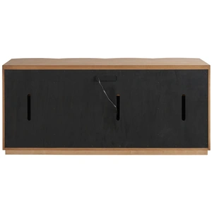 Universal Furniture Lumi Wood TV Entertainment Credenza Stand w/4 Doors, Brown