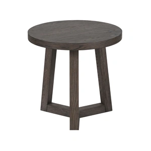 Universal Furniture Muse Wood Round Small Nesting Coffee Table, Washed Charcoal