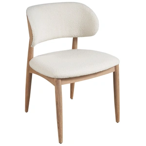 Universal Furniture Juno Fabric/Wood Side Chair, Berber Snow