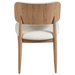 Universal Furniture Juno Fabric/Wood Side Chair, Berber Snow