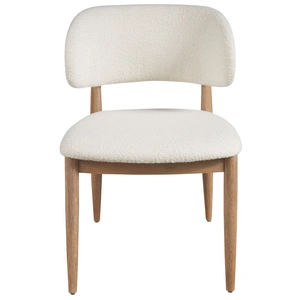 Universal Furniture Juno Fabric/Wood Side Chair, Berber Snow