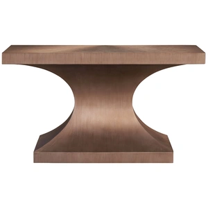 Universal Furniture Leander Metal Console Table, Aged Brass