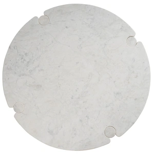 Universal Furniture Anniston Marble Round Coffee Table, White