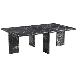 Universal Furniture Magnus Marble Rectangular Coffee Table, Black