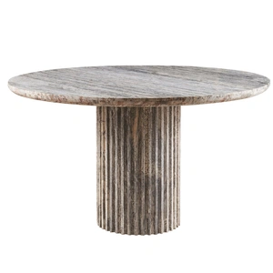 Universal Furniture Meadow Travertine Dining Table, White Travertine