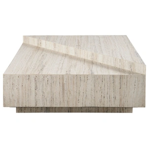 Universal Furniture Daxton Stone Square Coffee Table w/Casters, White