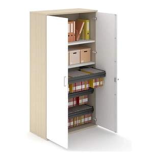 NARBUTAS Uni Plus H73.8-inch Office Cabinet w/Lock & 2 Doors