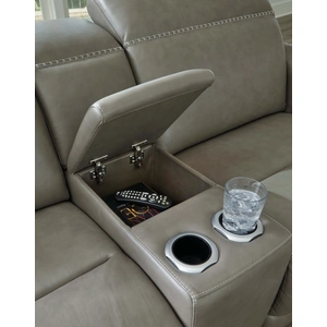 Ashley Furniture Correze 6-Piece Leather Power Reclining Sectional Sofa