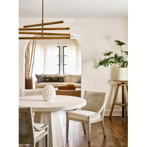 Universal Furniture Longboat Fabric/Wood Dining Chair, Nomad Snow