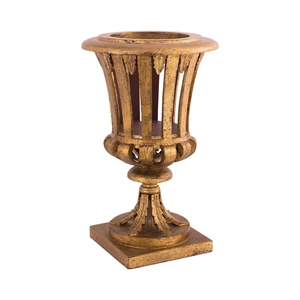 ELK Lifestyle Antique Finish Wood Urn in Antique Gold Leaf