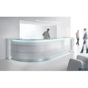 MDD Office Furniture Valde 165-inch Corner Large Reception Desk