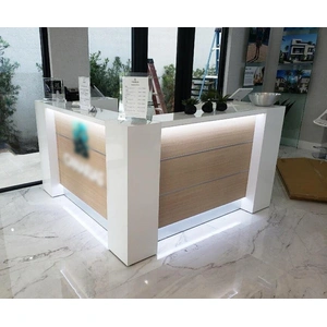 MDD Office Furniture Valde 75-inch Corner Small Reception Desk