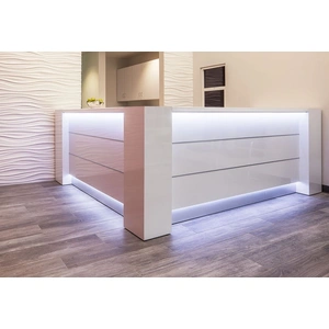 MDD Office Furniture Valde 86-inch Corner Reception Desk