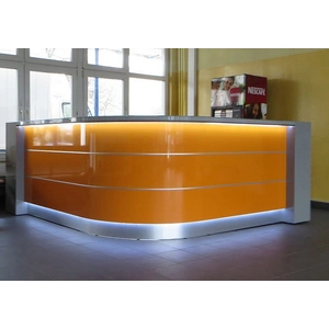 MDD Office Furniture Valde 99-inch Corner Reception Desk