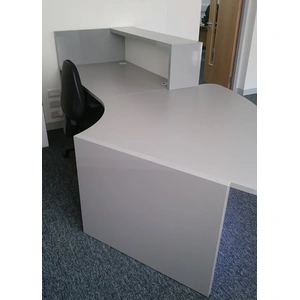 MDD Office Furniture Valde 112-inch Curved Reception Desk w/Counter Top