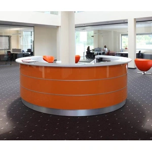 MDD Office Furniture Valde 126-inch Curved Reception Desk